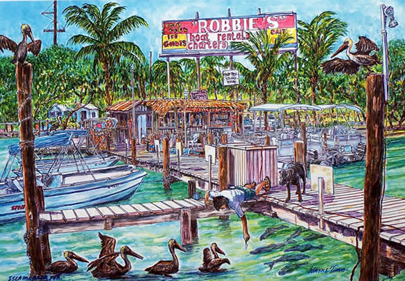 Fishing in Islamorada at Robbie's