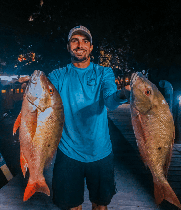 Men with a catch at a party Boat Fishing