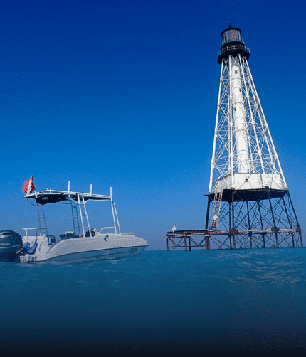 Lighthouse and boat
