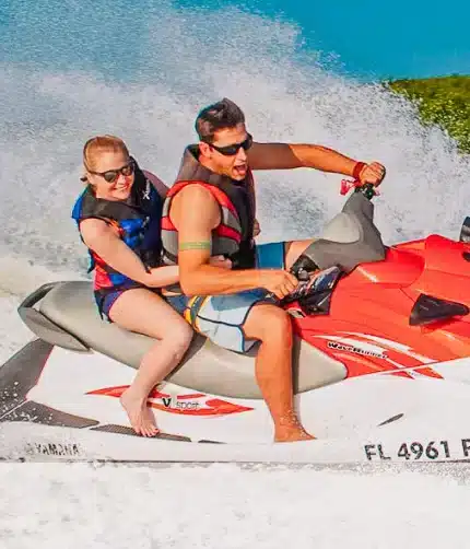 Men and woman jetskiing in Islamorada