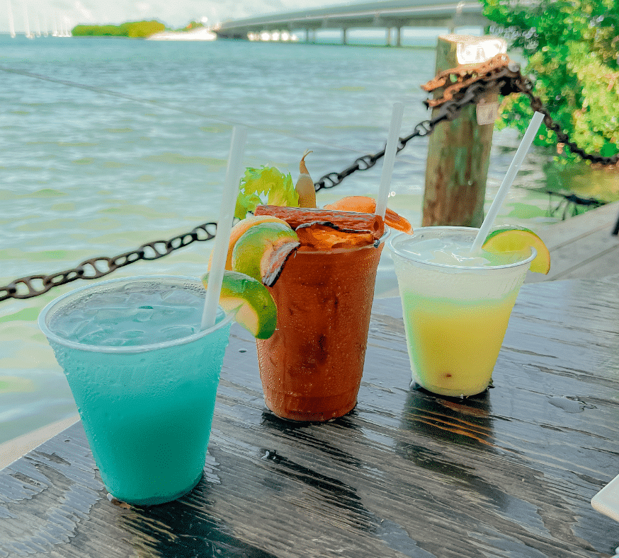 Cocktails in Hungry Tarpon Restaurant