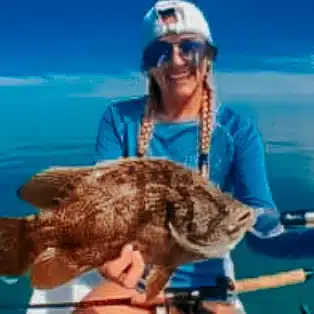 woman and her catch 2