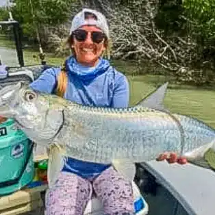 woman and her catch 4