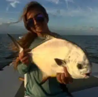 woman and her catch 5