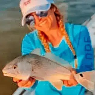 women and her catch
